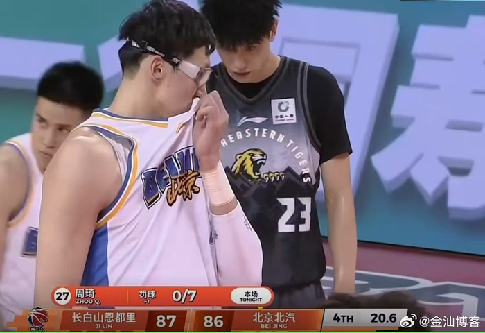 周琦8罚不中创CBA罕见纪录 北京北汽惨遭逆转